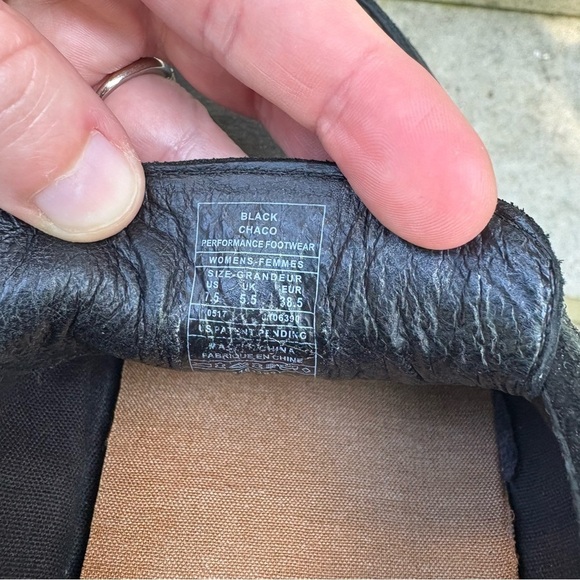 Chaco's Women's Pineland Moccasins Loafers Black Size 7.5 - Picture 6 of 7